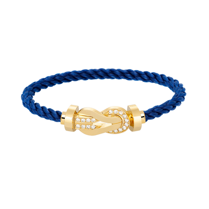 [Amore Jewels]CHANCE LARGE 8 FIGURE BUCKLE HALF DIAMOND BRACELET GOLD