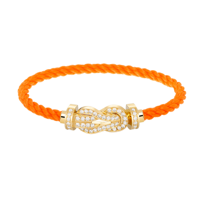 [Amore Jewels]CHANCE LARGE 8 FIGURE BUCKLE FULLDIAMOND BRACELET GOLD