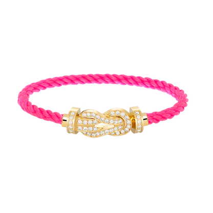 [Amore Jewels]CHANCE LARGE 8 FIGURE BUCKLE FULLDIAMOND BRACELET GOLD