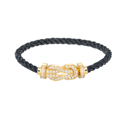 [Amore Jewels]CHANCE LARGE 8 FIGURE BUCKLE FULLDIAMOND BRACELET GOLD