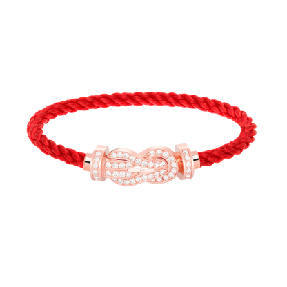 [Amore Jewels]CHANCE LARGE 8 FIGURE BUCKLE FULL DIAMOND BRACELET ROSE GOLD