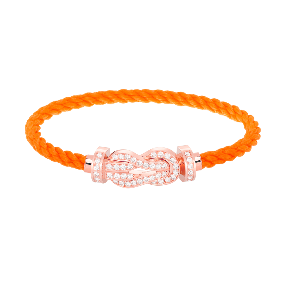 [Amore Jewels]CHANCE LARGE 8 FIGURE BUCKLE FULL DIAMOND BRACELET ROSE GOLD