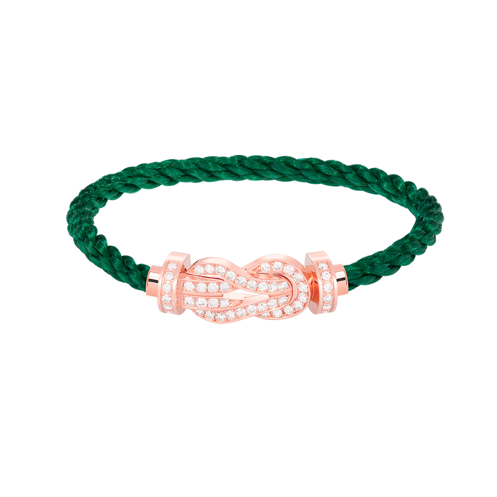[Amore Jewels]CHANCE LARGE 8 FIGURE BUCKLE FULL DIAMOND BRACELET ROSE GOLD