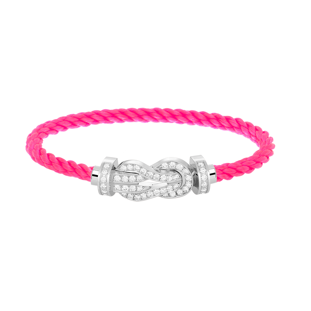 [Amore Jewels]CHANCE LARGE 8 FIGURE BUCKLE FULL DIAMOND BRACELET SILVER