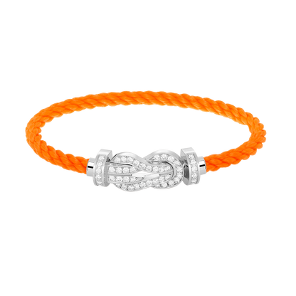 [Amore Jewels]CHANCE LARGE 8 FIGURE BUCKLE FULL DIAMOND BRACELET SILVER