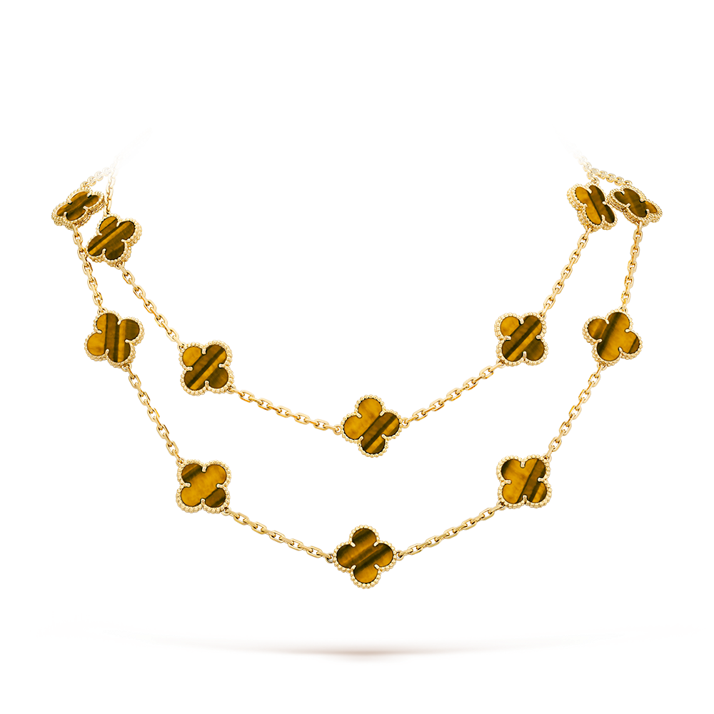[Amore Jewels]CLOVER 20 MOTIFS TIGER EYE ROSE GOLD