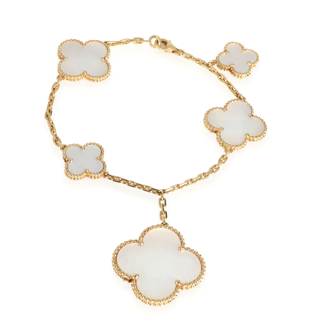[Amore Jewels]MAGIC CLOVER MOP GOLD BRACELET 5 MOTIFS