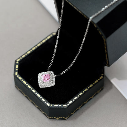 [Amore Jewels]Sparkling Asscher Cut Necklace