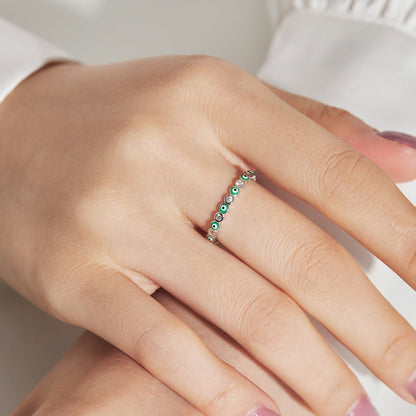 [Amore Jewels]Sparkling Vibrant Round Shape Daily Ring