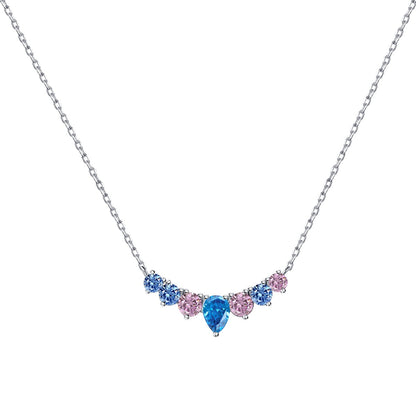 [Amore Jewels]Dainty Colorful Heart Necklace