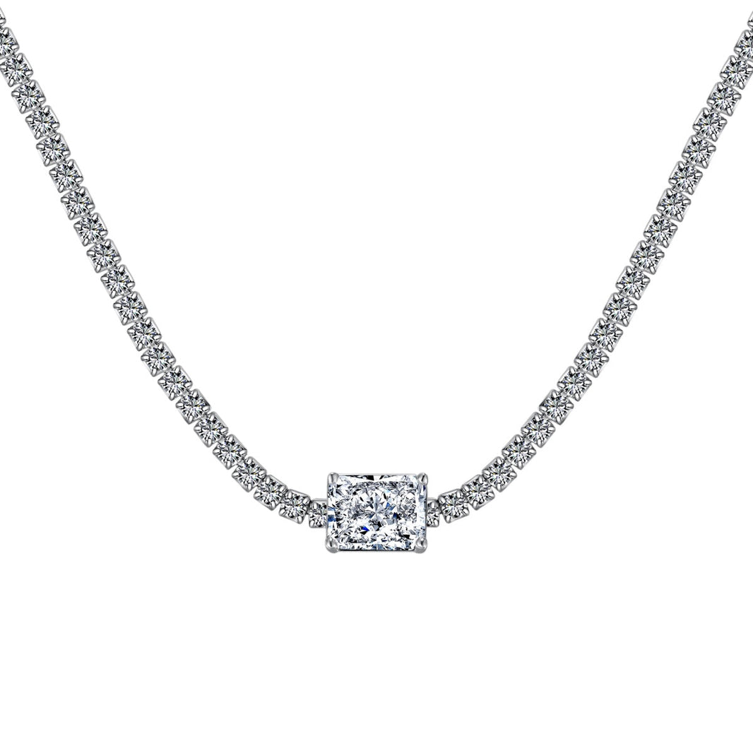 [Amore Jewels]2.0 carat Ornate Emerald Cut Necklace
