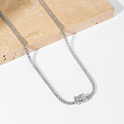[Amore Jewels]2.0 carat Ornate Emerald Cut Necklace