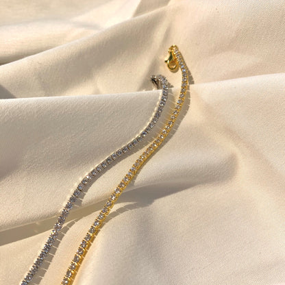 [Amore Jewels]Radiant Shinning Princess Cut Tennis Bracelet