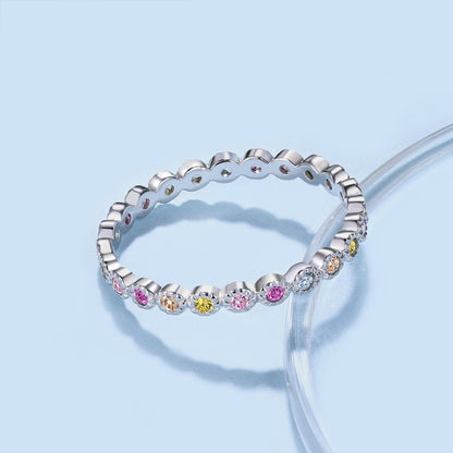 [Amore Jewels]Radiant Sparkling Round Cut Daily Ring