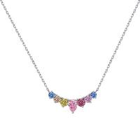 [Amore Jewels]Dainty Colorful Heart Necklace