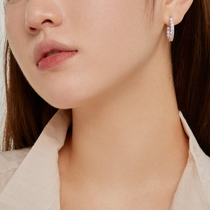 [Amore Jewels]Unique Round Cut Daily Earrings