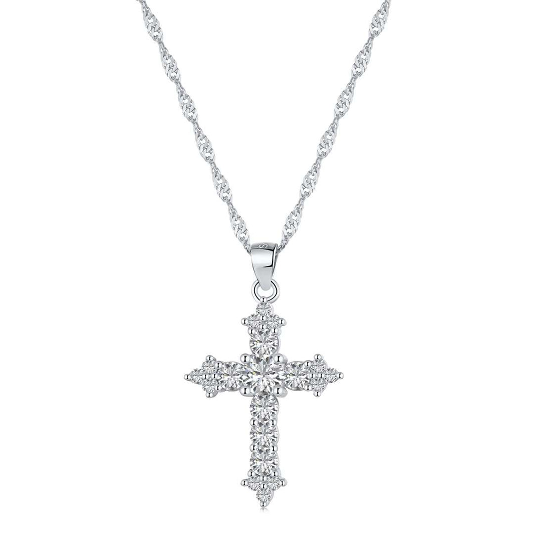 [Amore Jewels]Delicate Cross Shape Necklace