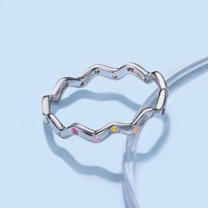 [Amore Jewels]Ornate Vibrant Round Cut Daily Ring