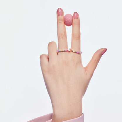 [Amore Jewels]Exquisite Multicolored Emerald Cut Daily Ring