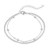 [Amore Jewels]Delicate Bead Double Layer Bracelet