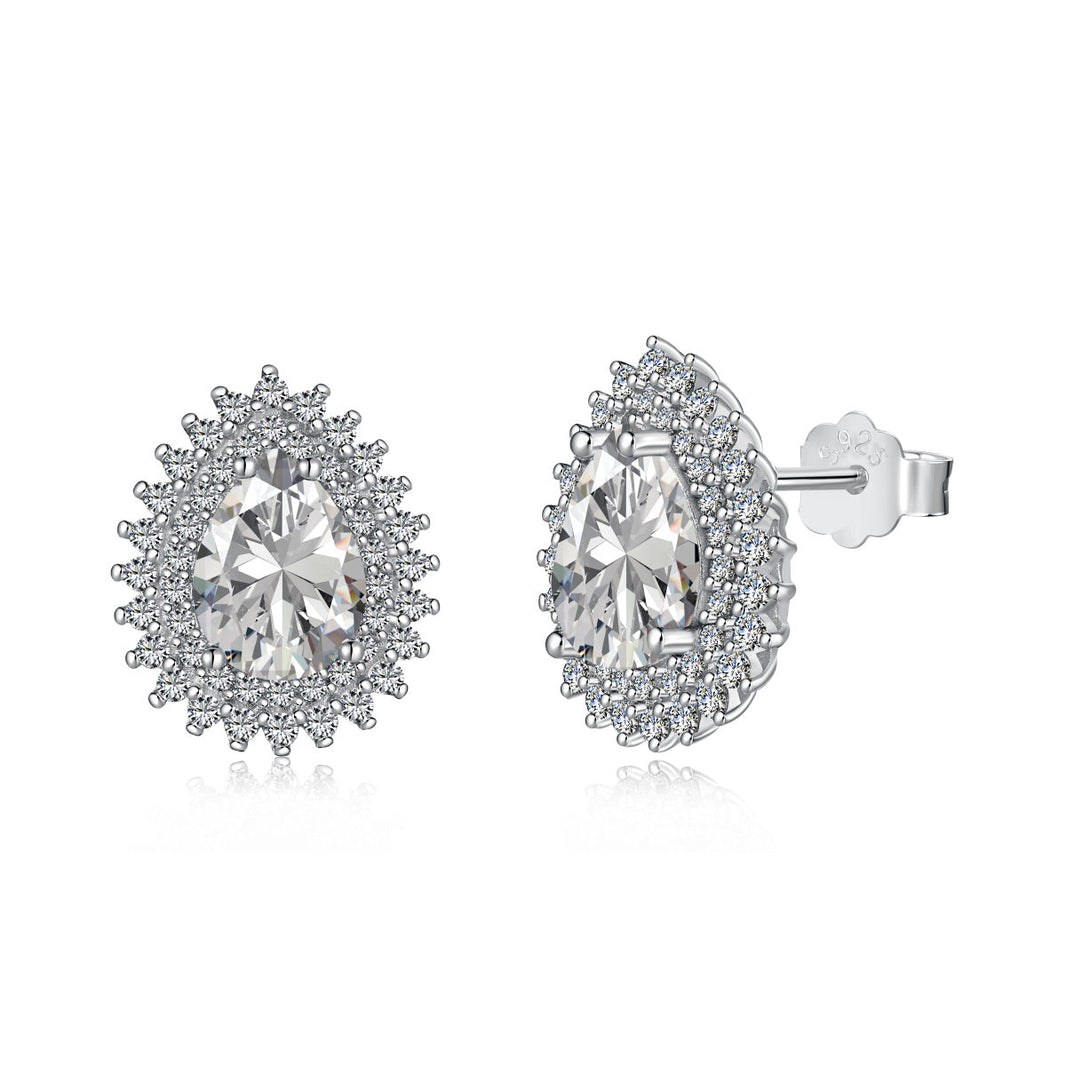 [Amore Jewels]Delicate Gorgeous Pear Cut Daily Earrings