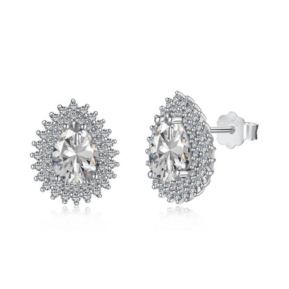 [Amore Jewels]Delicate Gorgeous Pear Cut Daily Earrings