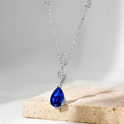 [Amore Jewels]Dazzling Pear Cut Necklace