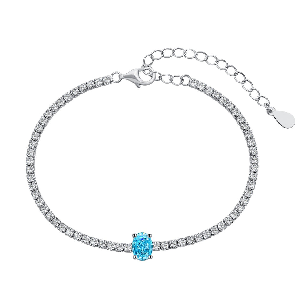 [Amore Jewels]0.75 Carat Exquisite Oval Cut Daily Bracelet