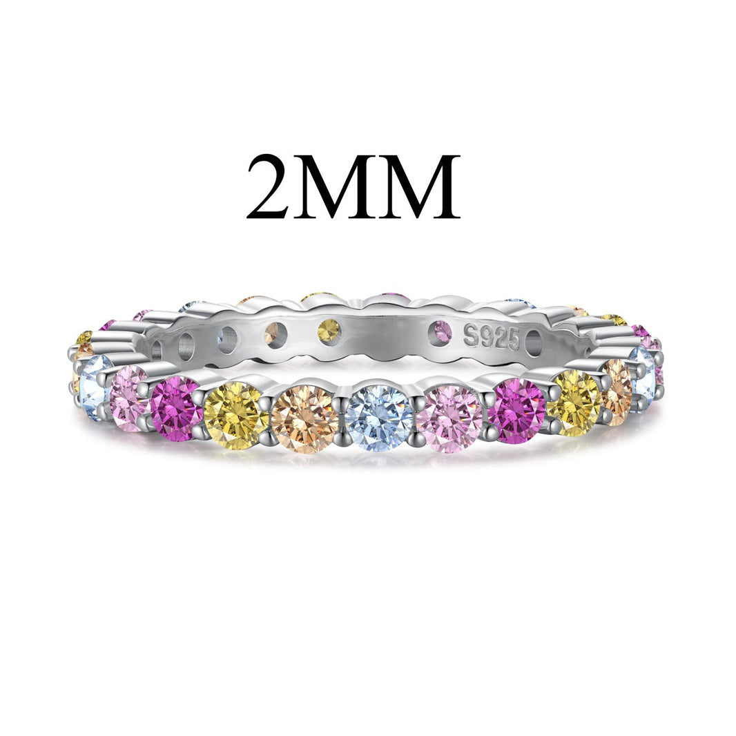 [Amore Jewels]Elegant Vivid Round Cut Daily Ring