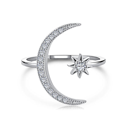[Amore Jewels]Eternity Moon & Star Ring