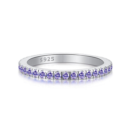 [Amore Jewels]Delicate Sparkling Round Cut Daily Ring