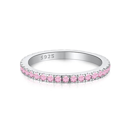 [Amore Jewels]Delicate Sparkling Round Cut Daily Ring
