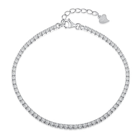 [Amore Jewels]Radiant Shinning Princess Cut Tennis Bracelet