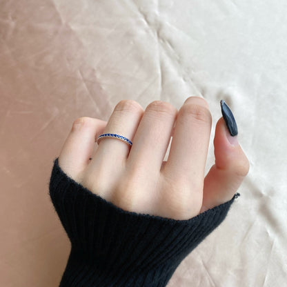 [Amore Jewels]Delicate Sparkling Round Cut Daily Ring