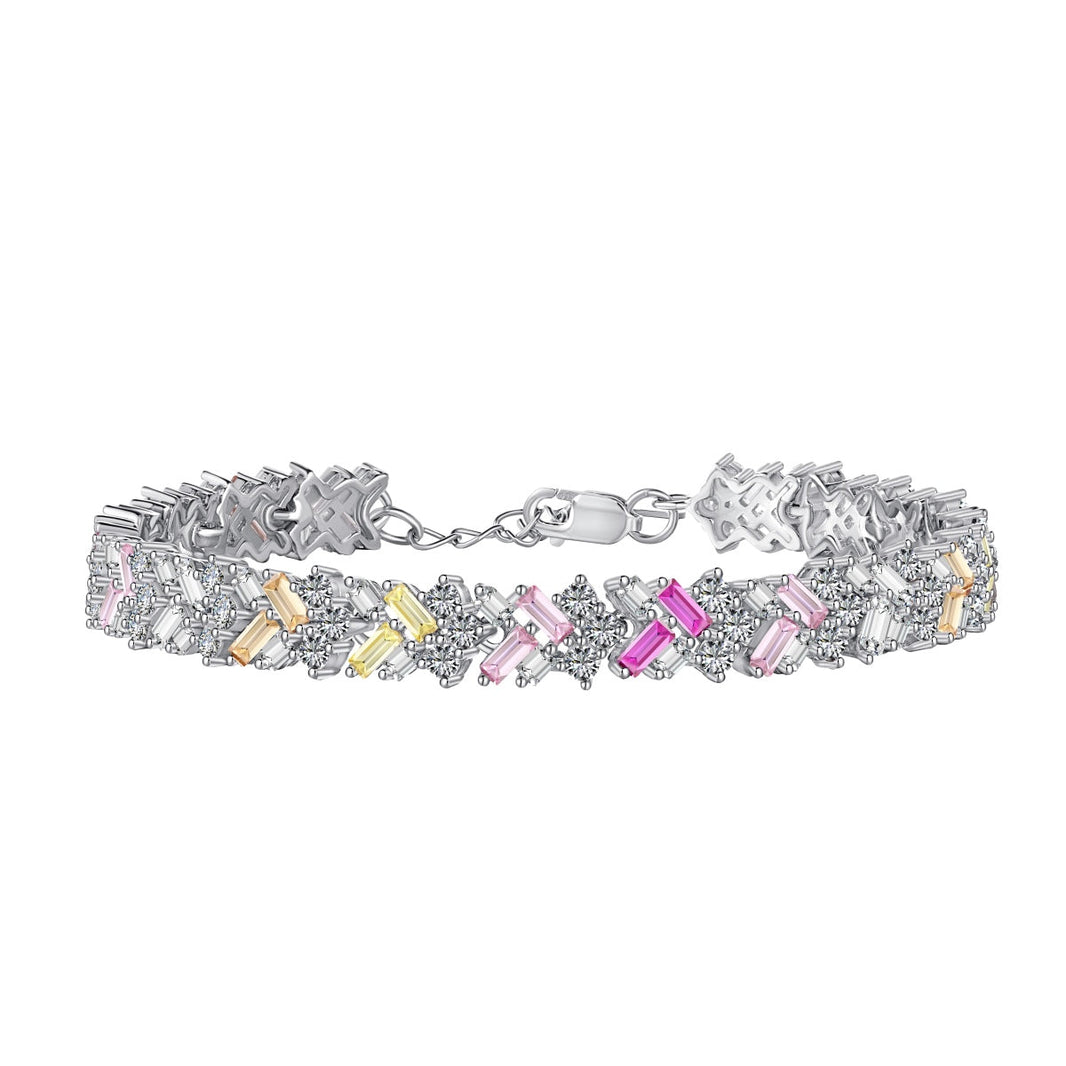 [Amore Jewels]Dazzling Unique Multi Shape Daily Bracelet