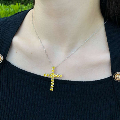 [Amore Jewels]Radiant Cross Shape Necklace
