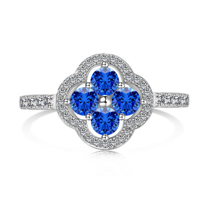 [Amore Jewels]Four Leaf Clover Flower Design Ring
