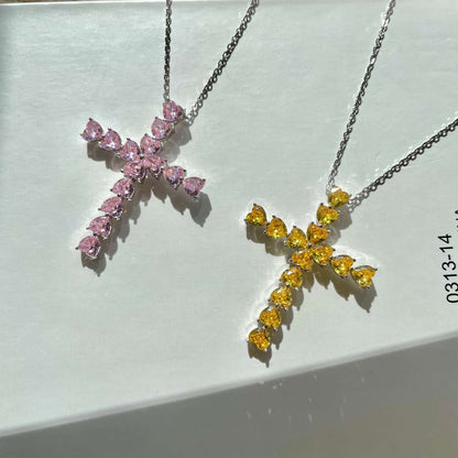 [Amore Jewels]Radiant Cross Shape Necklace