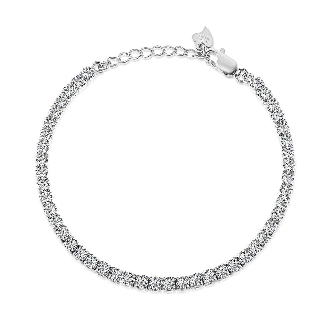 [Amore Jewels]Sparkling Round Cut Daily Bracelet
