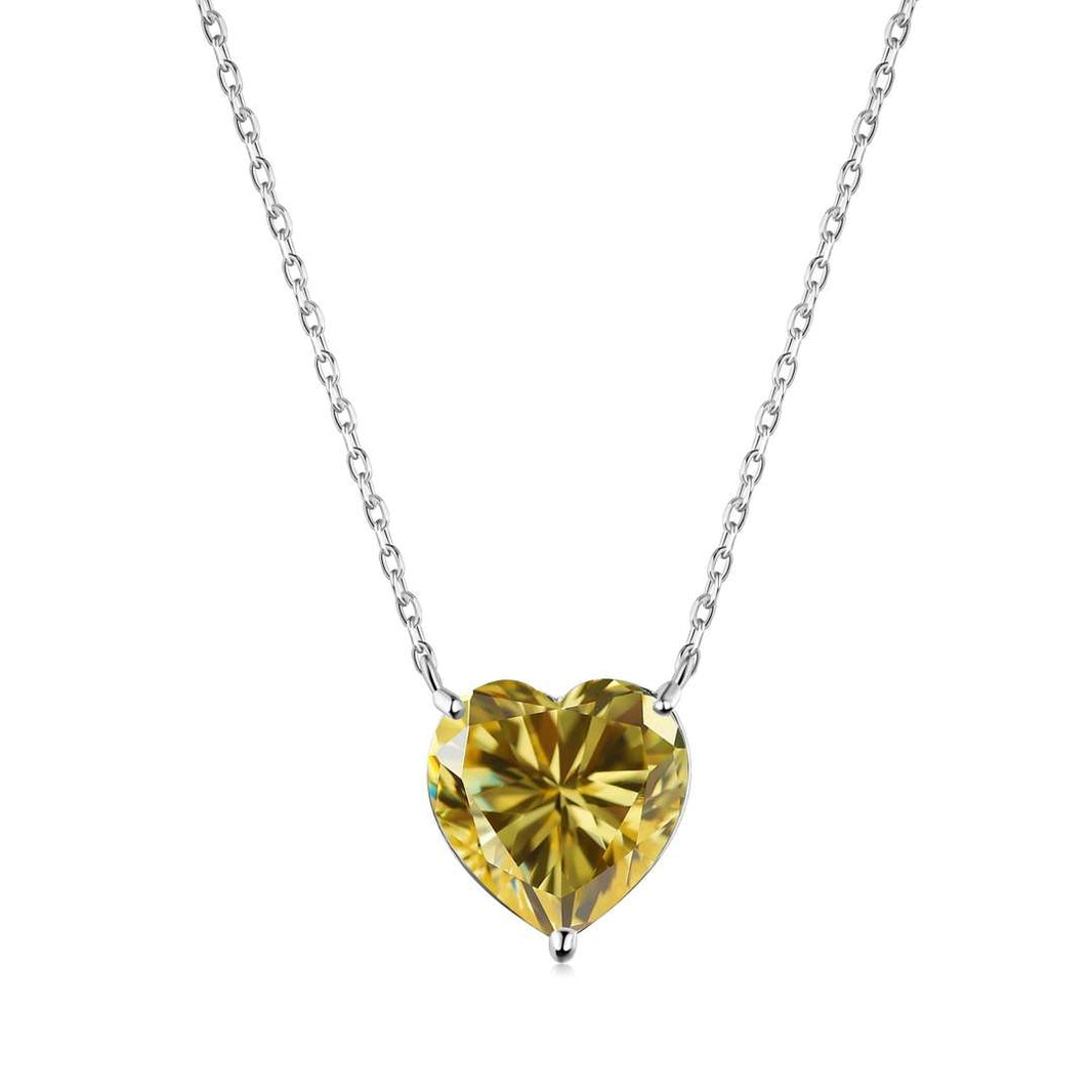 [Amore Jewels]6.0 carat Radiant Heart Shape Necklace