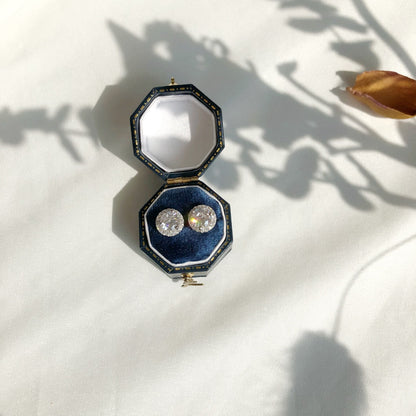 [Amore Jewels]Classic Princess Round Shape Earrings