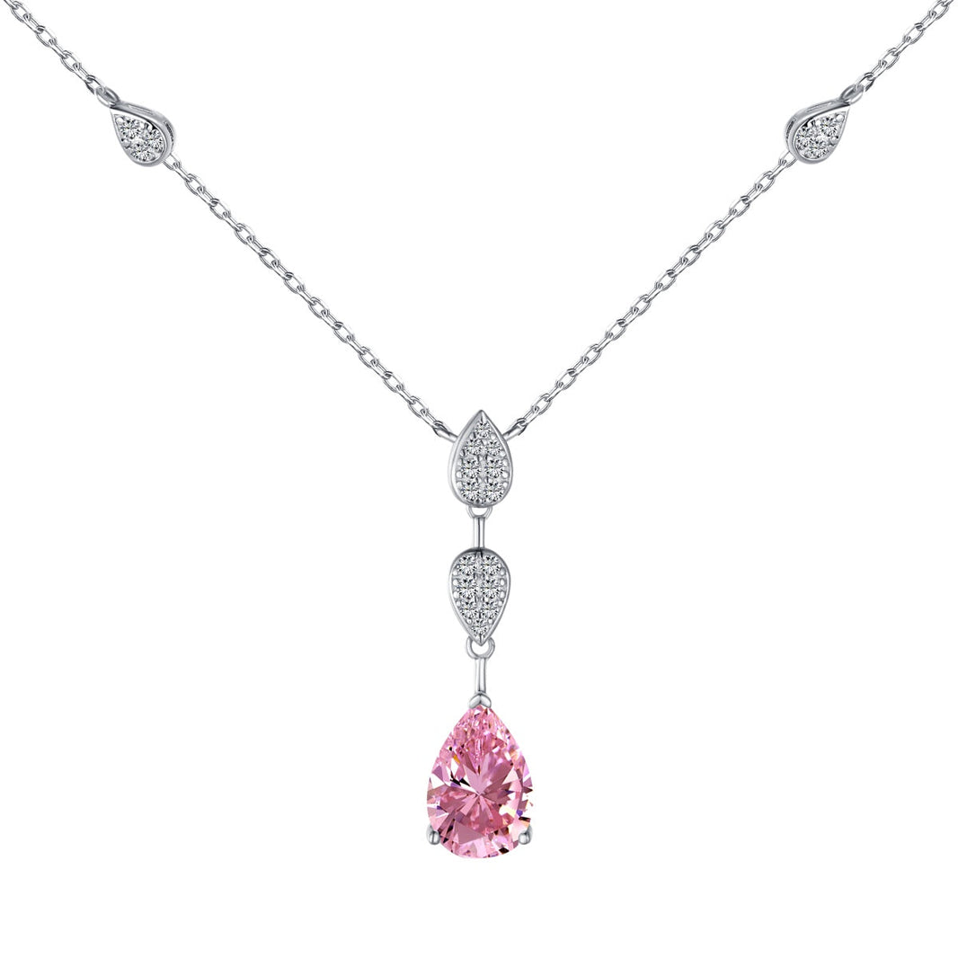 [Amore Jewels]Dazzling Pear Cut Necklace
