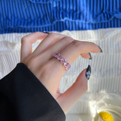 [Amore Jewels]Dainty Elongated Cushion Cut Tennis Ring
