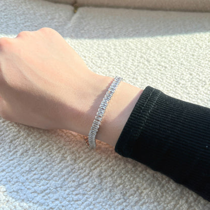 [Amore Jewels]Exquisite Emerald Cut Daily Bracelet
