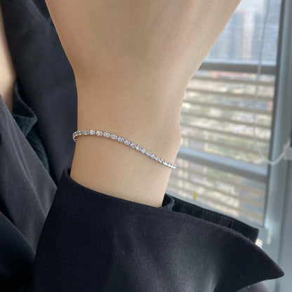 [Amore Jewels]Elegant Emerald Cut Daily Bracelet