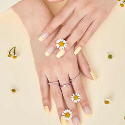 [Amore Jewels]Dazzling Lustrous Round Cut Tennis Ring