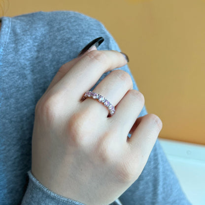 [Amore Jewels]Eternity Round Cut Tennis Ring