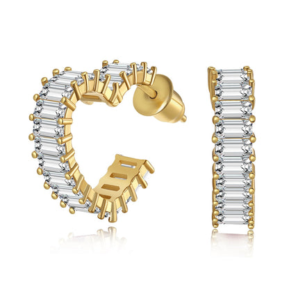 [Amore Jewels]Radiant Heart Cutout Earrings