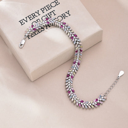[Amore Jewels]Dainty Radiant Emerald Cut Daily Bracelet
