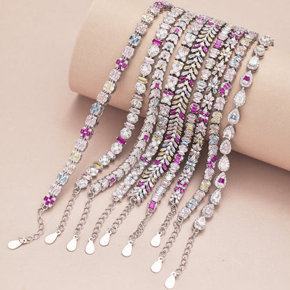[Amore Jewels]Dainty Radiant Emerald Cut Daily Bracelet